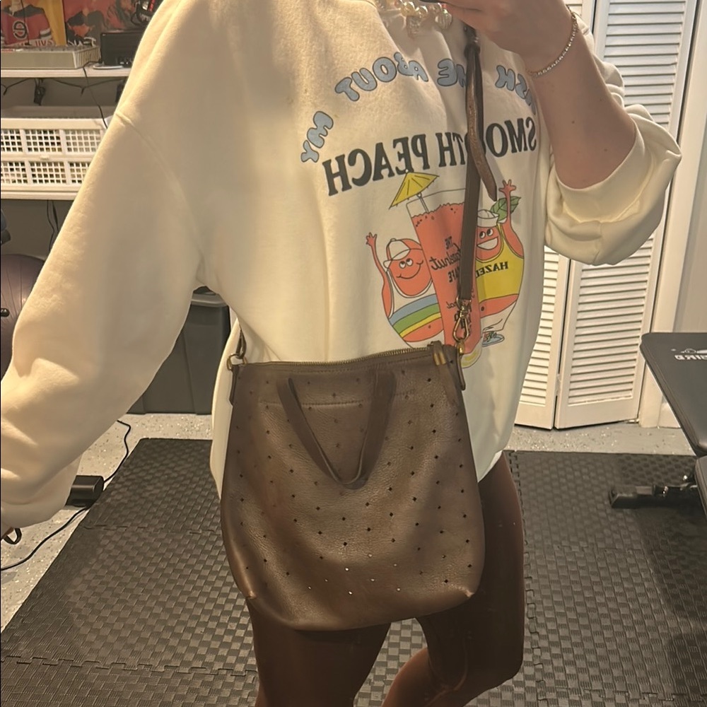 Brown Madewell Leather Shoulder Bag